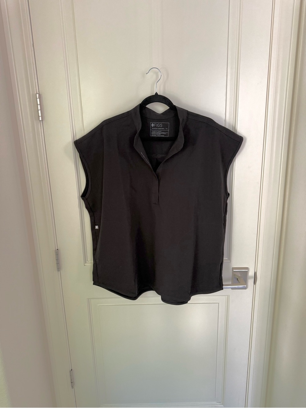 Figs Rafaela Oversized Scrub Top Shirt Black Women’s XL - New w Tags